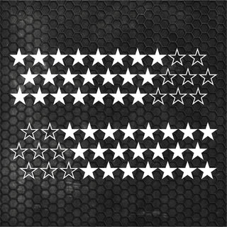 Kit 60 Pcs Sticker Stars on your car or any vehicle
