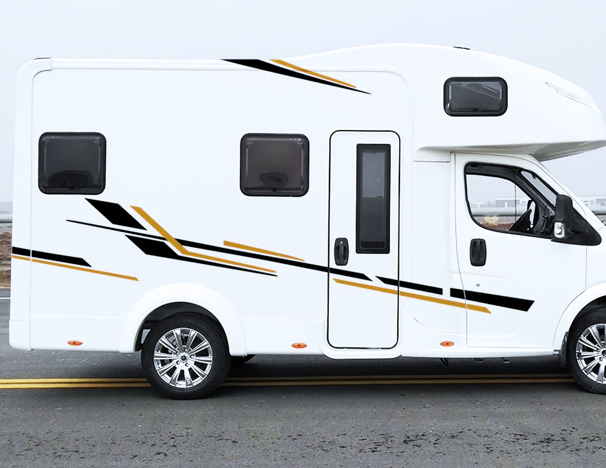 Set Caravan Sticker Stripes Uranus Graphics Caravan Kit | Camper Van or Caravan Car Decoration Decals Kit | Motorhome Adhesive Decor Vinyl