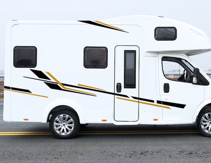 Set Caravan Sticker Stripes Uranus Graphics Caravan Kit | Camper Van or Caravan Car Decoration Decals Kit | Motorhome Adhesive Decor Vinyl