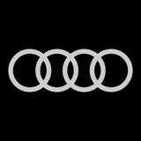 Definir 2 Pcs Audi Emblema Decalque Adesivo | Kit premium 2 decalques de logotipos