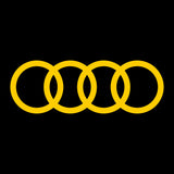 Definir 2 Pcs Audi Emblema Decalque Adesivo | Kit premium 2 decalques de logotipos