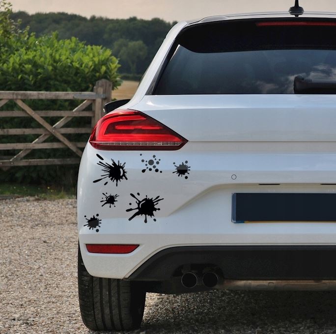 Kit 20 Pcs Sticker Blower on car stain on scratch | Fit Body Racing Camo Blower Car Van Offroad Vehicle Adhesive vinyl Splash graphics decal