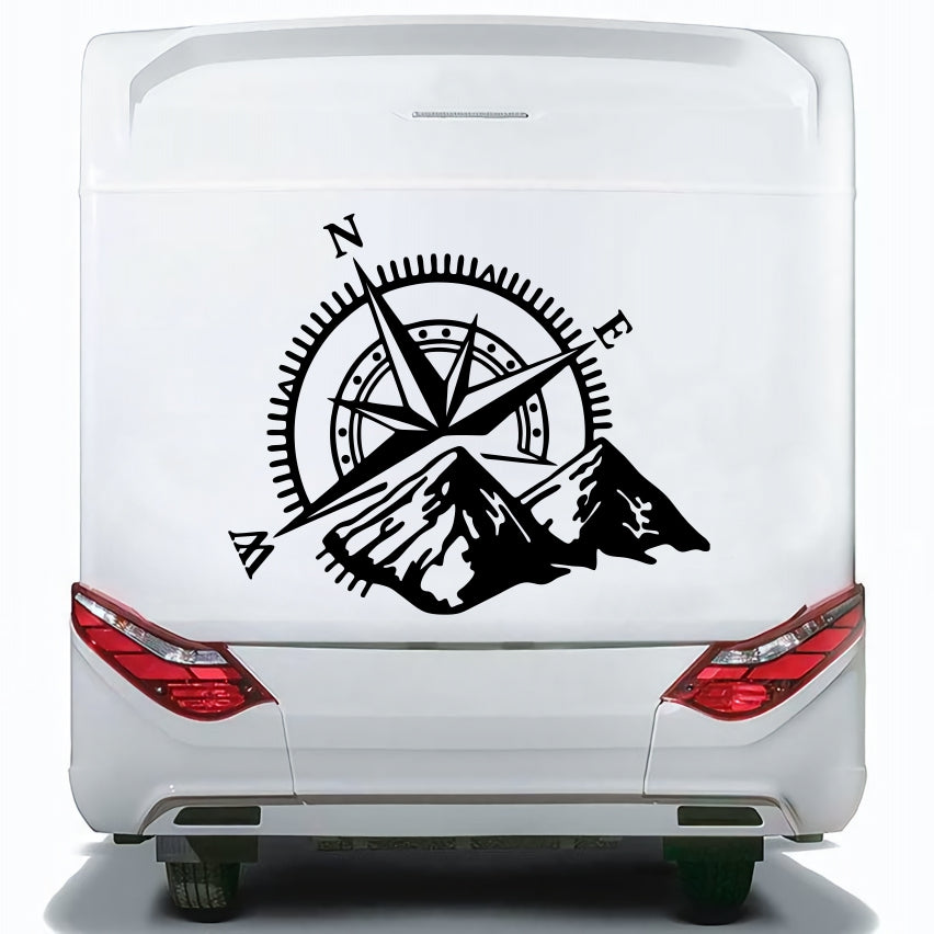 Set Caravan Motorhome Compass Cardinal Points Camper Graphics Sticker | Decals set for Camper Van or Caravan Decor Decals | Camper Adhesive