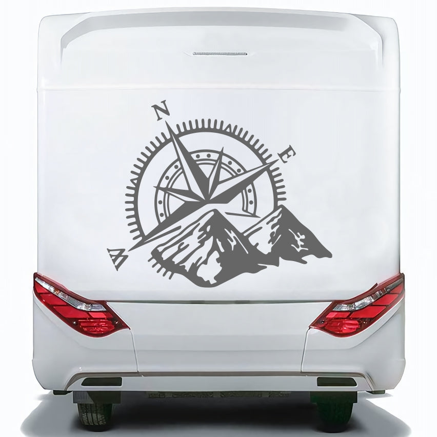 Set Caravan Motorhome Compass Cardinal Points Camper Graphics Sticker | Decals set for Camper Van or Caravan Decor Decals | Camper Adhesive