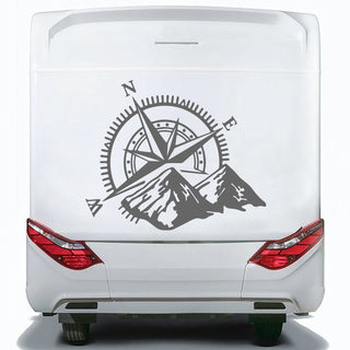 Set Caravan Motorhome Compass Cardinal Points Camper Graphics Sticker