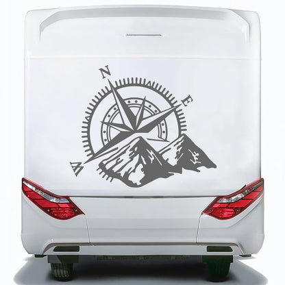 Set Caravan Motorhome Compass Cardinal Points Camper Graphics Sticker | Decals set for Camper Van or Caravan Decor Decals | Camper Adhesive