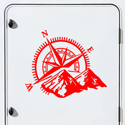 Set Caravan Motorhome Compass Cardinal Points Camper Graphics Sticker | Decals set for Camper Van or Caravan Decor Decals | Camper Adhesive
