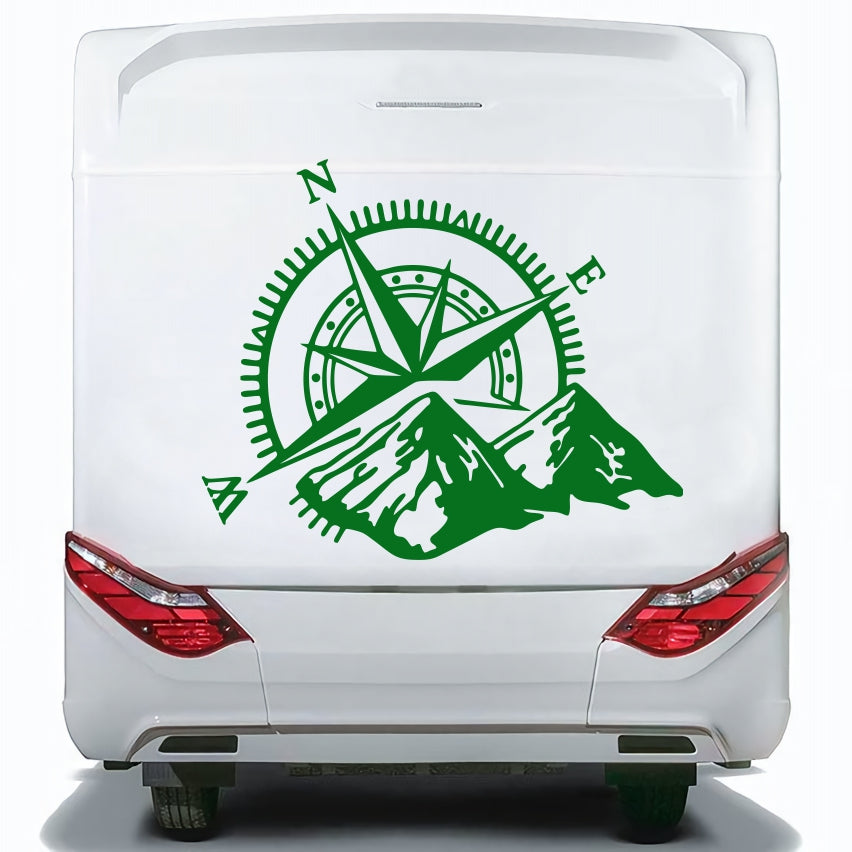 Set Caravan Motorhome Compass Cardinal Points Camper Graphics Sticker | Decals set for Camper Van or Caravan Decor Decals | Camper Adhesive