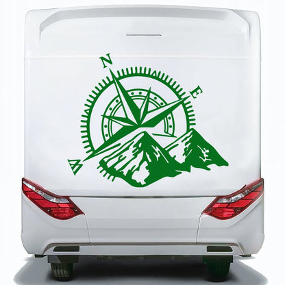 Set Caravan Motorhome Compass Cardinal Points Camper Graphics Sticker | Decals set for Camper Van or Caravan Decor Decals | Camper Adhesive