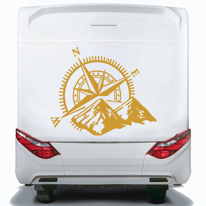 Set Caravan Motorhome Compass Cardinal Points Camper Graphics Sticker | Decals set for Camper Van or Caravan Decor Decals | Camper Adhesive