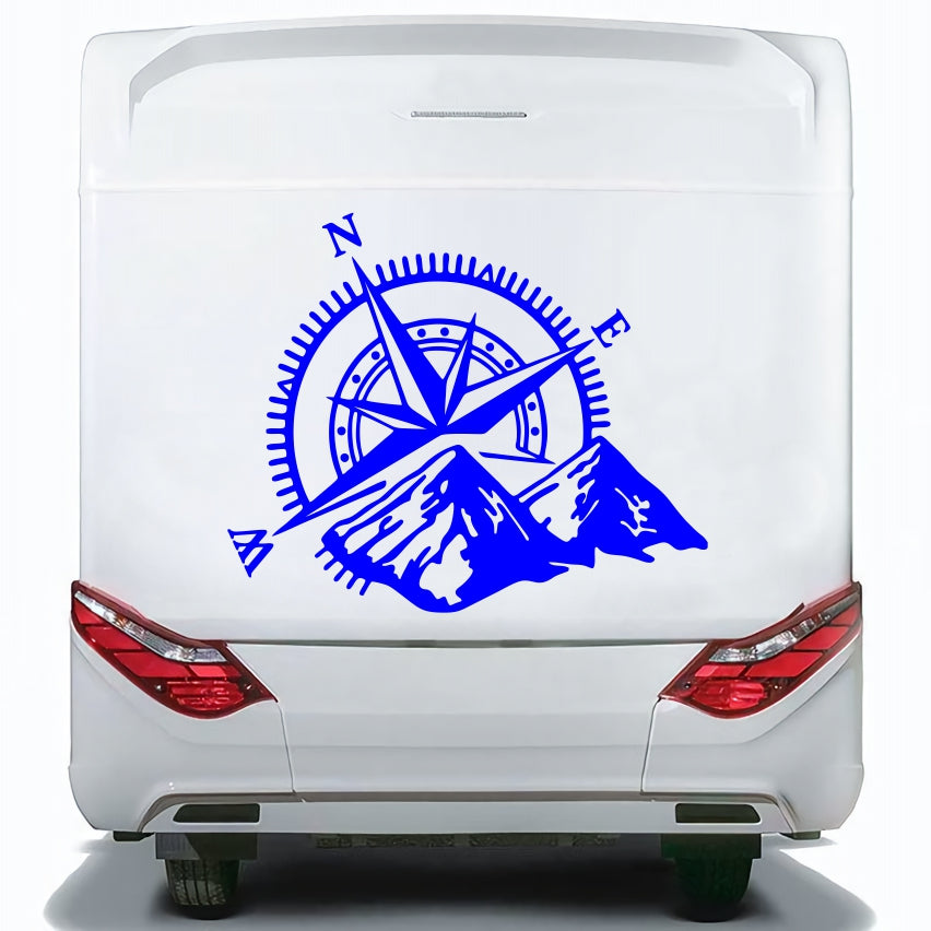 Set Caravan Motorhome Compass Cardinal Points Camper Graphics Sticker | Decals set for Camper Van or Caravan Decor Decals | Camper Adhesive