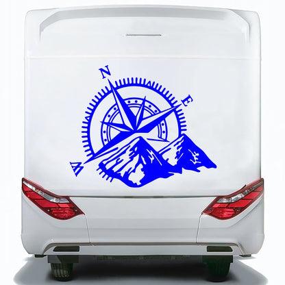 Set Caravan Motorhome Compass Cardinal Points Camper Graphics Sticker | Decals set for Camper Van or Caravan Decor Decals | Camper Adhesive