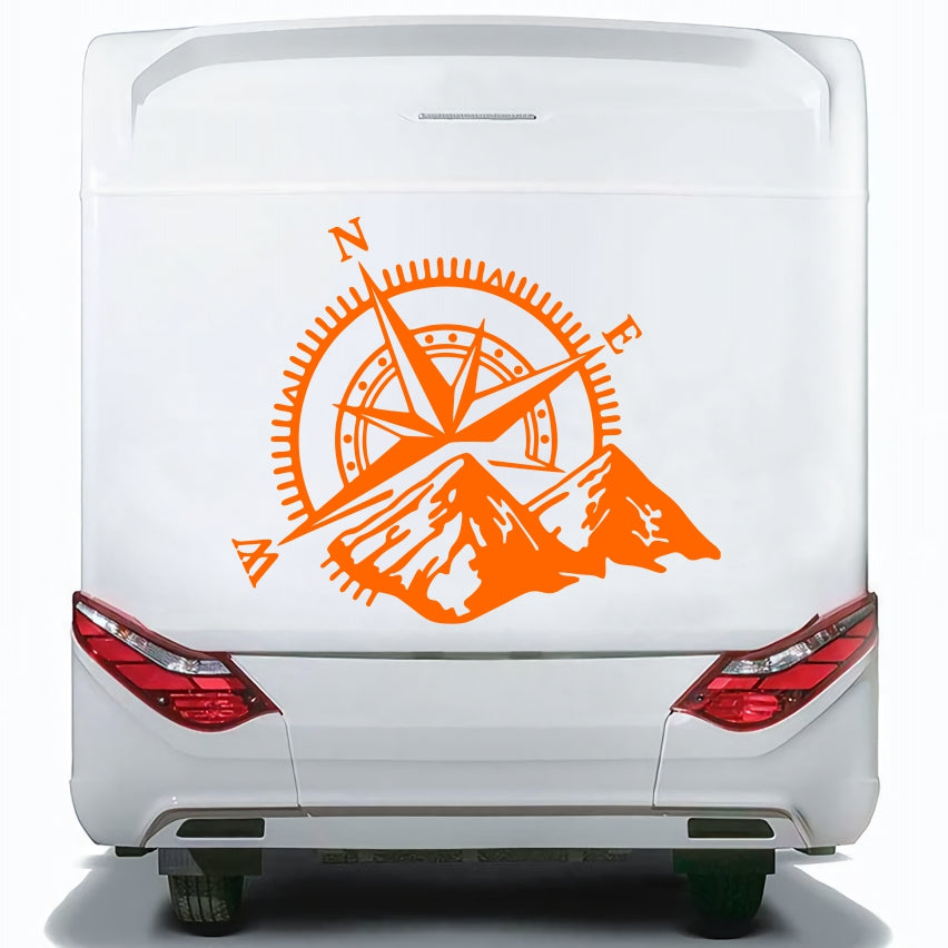 Set Caravan Motorhome Compass Cardinal Points Camper Graphics Sticker | Decals set for Camper Van or Caravan Decor Decals | Camper Adhesive