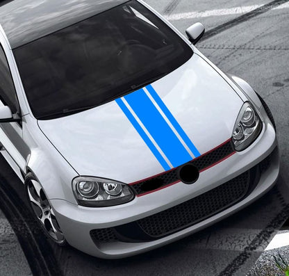 Set Car Van Hood Racing Stripe Sticker, Bonnet Bumper Vinyl Decal for Universal Van Roof Boot adhesives, Racing Stripes Camper decals wrap