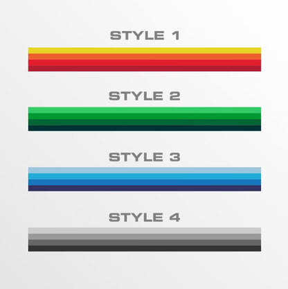 4 Styles Retro Graphics Stripes Decals both sides for Car, Vans and Caravan | Car Van Both Sides Decor |  Off Road Graphic Sticker Truck