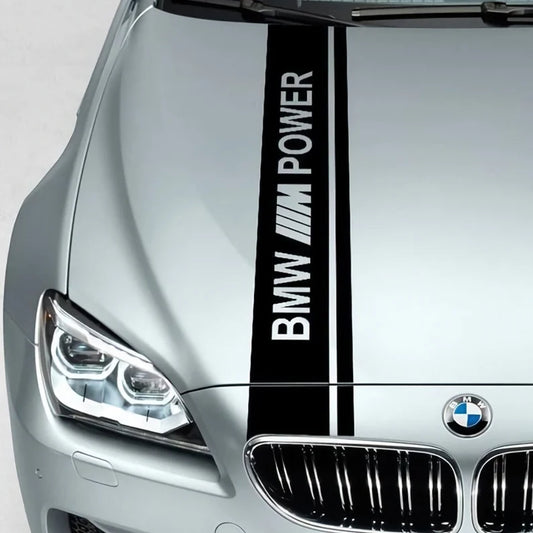 Set BMW Dual Rally Hood Stripe Racing M Power Motorsport Performance vinyl decal | Vinyl self adhesive graphic