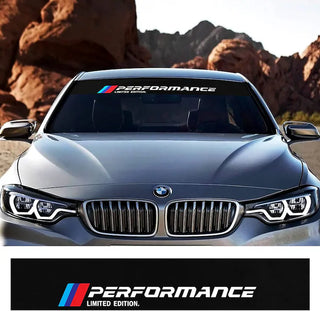 1 Pc Performance Limited Edition Graphic Windshield Sticker Banner