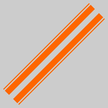 Set 2 Pcs Racing Hood Decal Black Stripes Sticker sport racing decals. Style Bonnet Stripe Wrap Graphics