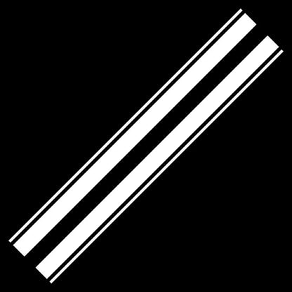 Set 2 Pcs Racing Hood Decal Black Stripes Sticker sport racing decals. Style Bonnet Stripe Wrap Graphics