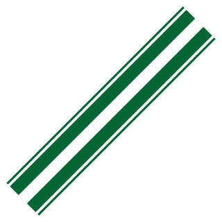 Set 2 Pcs Racing Hood Decal Black Stripes Sticker