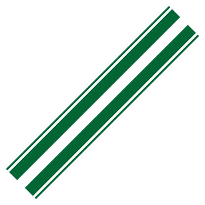Set 2 Pcs Racing Hood Decal Black Stripes Sticker sport racing decals. Style Bonnet Stripe Wrap Graphics