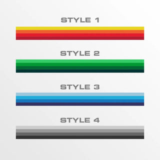 4 Styles Retro Style Graphics Stripes