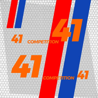 8 Pcs Set BMW Performance Stripes Side Decals vinyl sticker Race Rally with Numbers