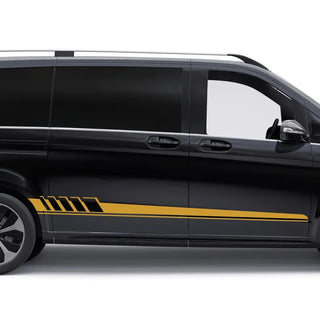 Set 2 Pcs Car Both Sides Stickers Wrap Racing Stripes