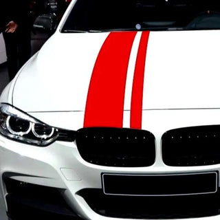 Set Car Bonnet Hood Roof Stripes Graphics Vinyl Decal Racing Sportcar