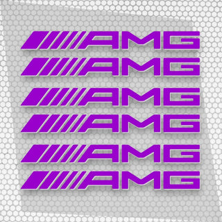 Kit 6 Pcs AMG Emblem Motorsport Graphic Decal Sticker