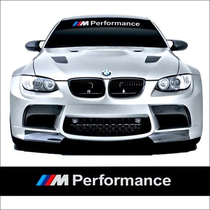 2 Models Pack M Performance Windshield Sunstrip with logo Sticker Banner Decal Rally Window Graphic | Stickers Motorsport Graphics Decor Kit