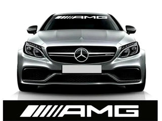 AMG Windshield Sunstrip Graphics with logo Sticker Banner Decal Rally Window Graphic