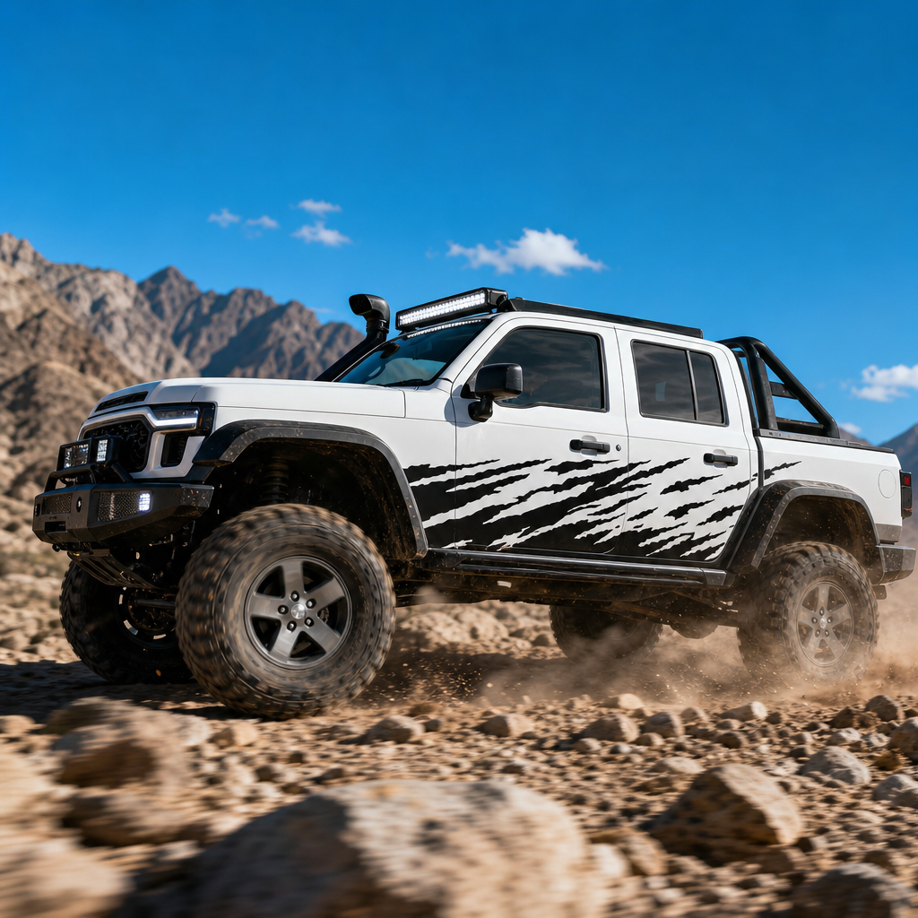 Set 2 Pcs Jerked Grounge Theme Off Road