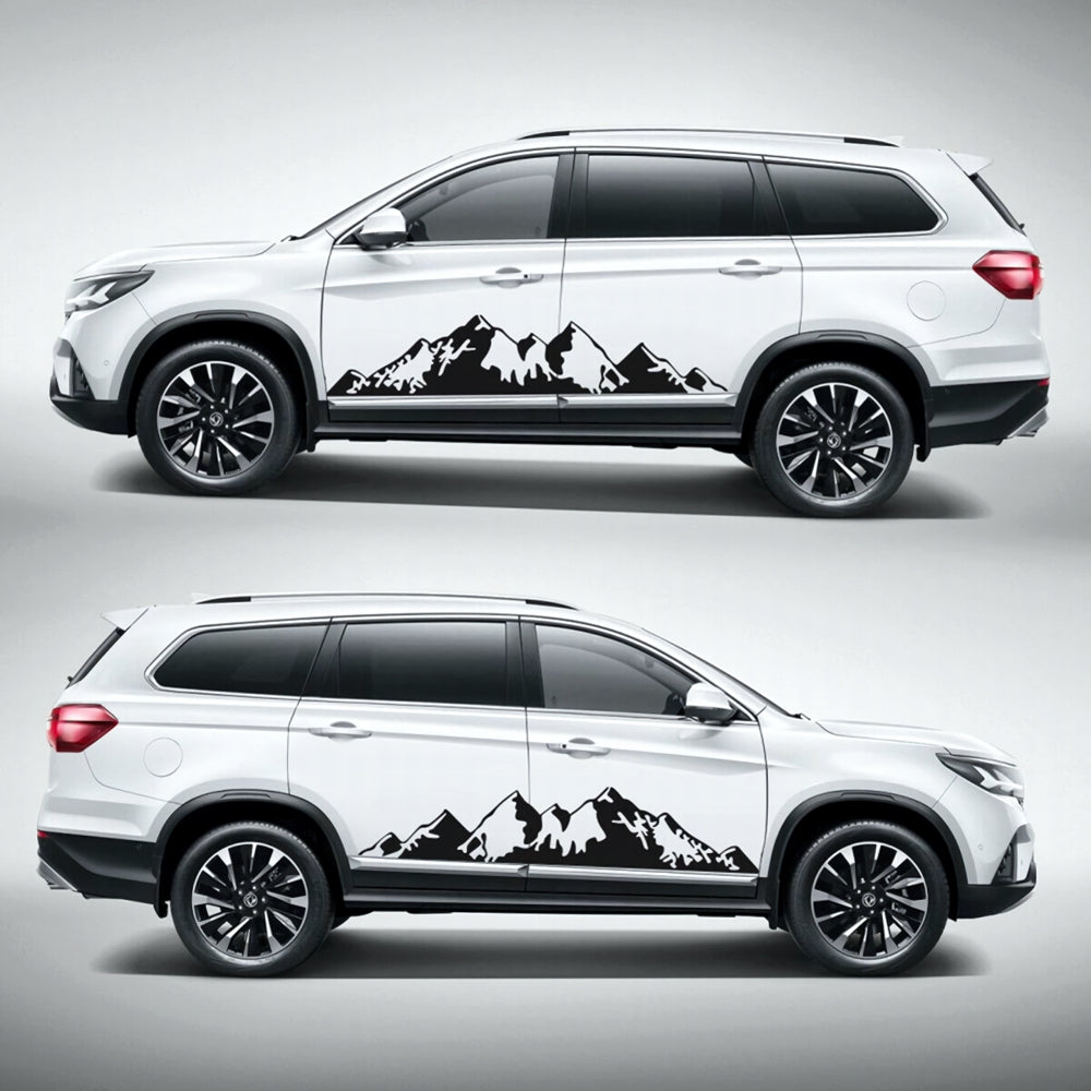 2 Pcs Nature Big Montains Graphics Decal Both Sidesfor any Vehicle Vinyl Stripes RV Car Truck Camper Van Boat Trailer Side Offroad Sticker