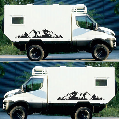 2 Pcs Nature Big Montains Graphics Decal Both Sidesfor any Vehicle Vinyl Stripes RV Car Truck Camper Van Boat Trailer Side Offroad Sticker