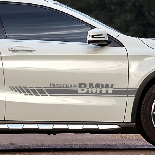 Set 2 Pcs Performance Car Stripes. Both Sides Top Stripes Decal Graphics Car, SUV, Truck Sport Decor Decals | Motorsport Stripes Graphics