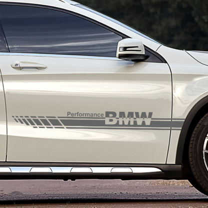 Set 2 Pcs Performance Car Stripes. Both Sides Top Stripes Decal Graphics Car, SUV, Truck Sport Decor Decals | Motorsport Stripes Graphics