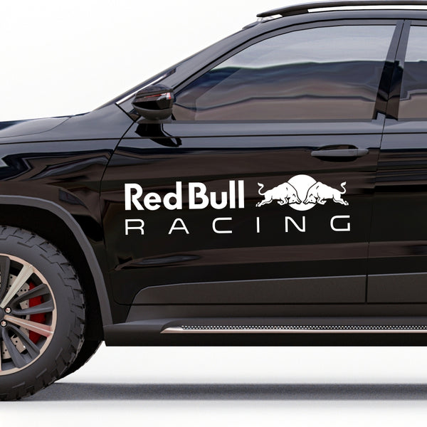 Set 4 Pcs Red Bull Racing Emblem Decal Sticker | Kit Redbull Premium Logo Decals