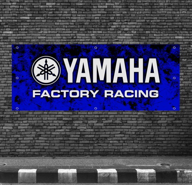 3 Styles Yamaha Motorbike Brand Sponsor Logo Banner Pvc