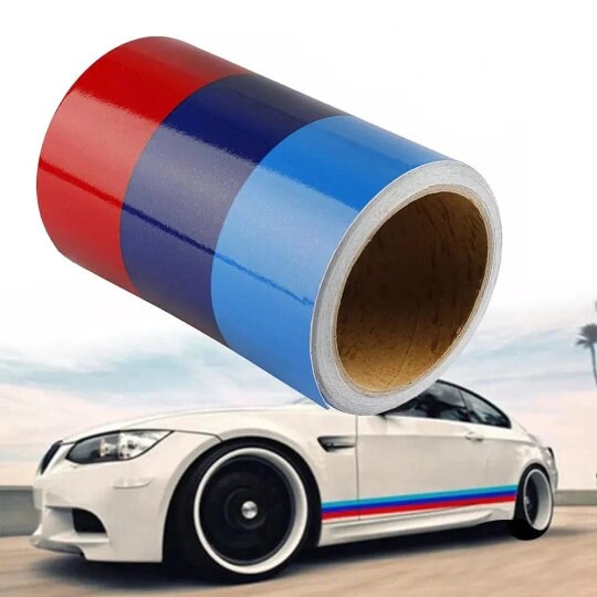 Adesivos Automáticos de 3 metros de comprimento para BMW Performance | Decoração de adesivo de vinil com faixa de carro para BMW