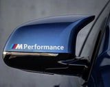 2 Pcs M Performance BMW set to sides or mirror M sport vinyl stikers stripes decal graphics