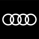 Set 2 Stück Audi Emblem Aufkleber Aufkleber | Premium-Set mit 2 Logos-Aufklebern