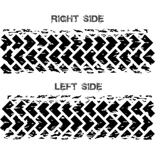 Kit 2 Pcs Factory Crafts Tire Tracks Side Graphics Compatible