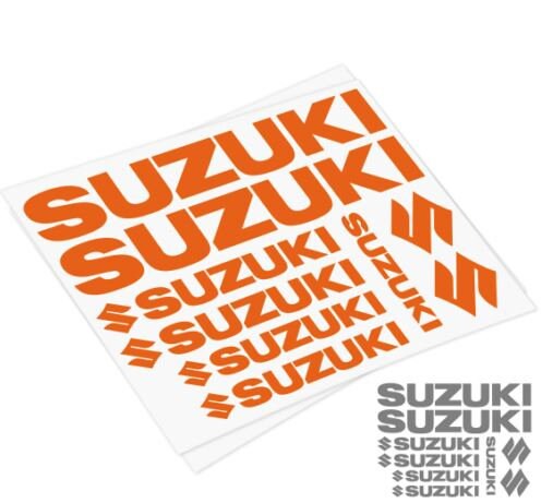 7X Suzuki Logos Set Racing Decal Adesivos | Decalques Premium do logotipo | Adesivos para decoração de corrida