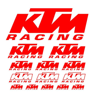 14 Pcs Logos Set KTM Racing Decal Stickers