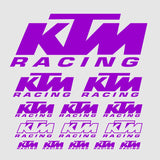 14 Pcs Logos Set KTM Racing Decal Stickers | Kit Premium Logo Decals | Racing decor Adhesives