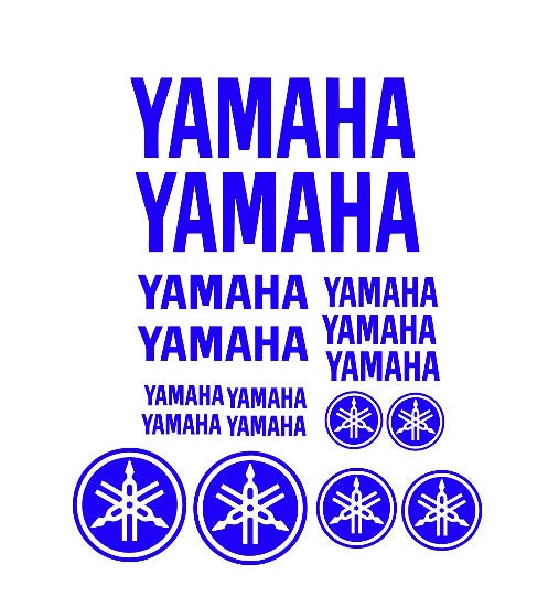 17X Logos Set Yamaha Racing Decal Stickers