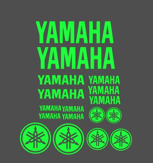 17X Logos Set Yamaha Racing Decal Stickers | Premium Logo Decals | Racing decor Adhesives