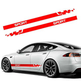 Set 2 Pcs Car Sticker Side Door Decals Sport Graphics sticker sport racing for Left and Right Side