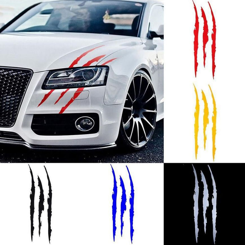 1 Pc Set Auto Car Sticker Reflective Monster Claw Scratch Stripe Marks Headlight Decal Car Stickers